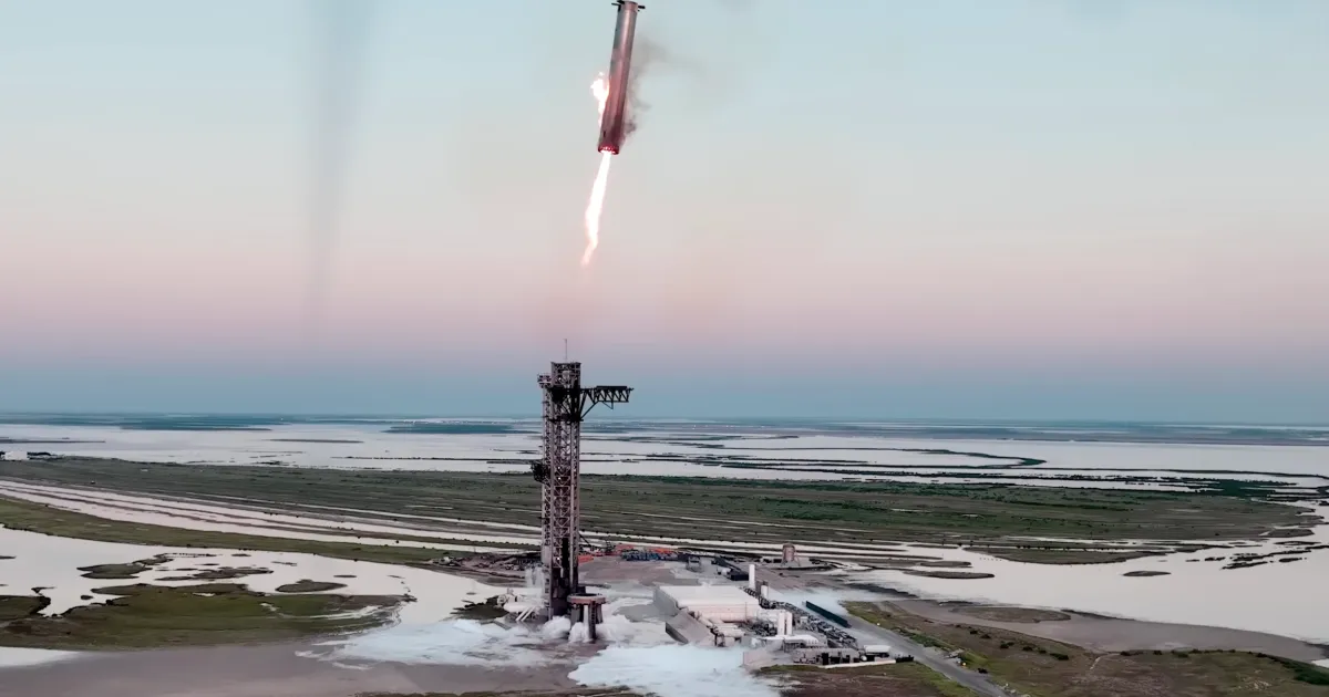 Va putea Starship de la SpaceX să repete această realizare uimitoare miercuri?